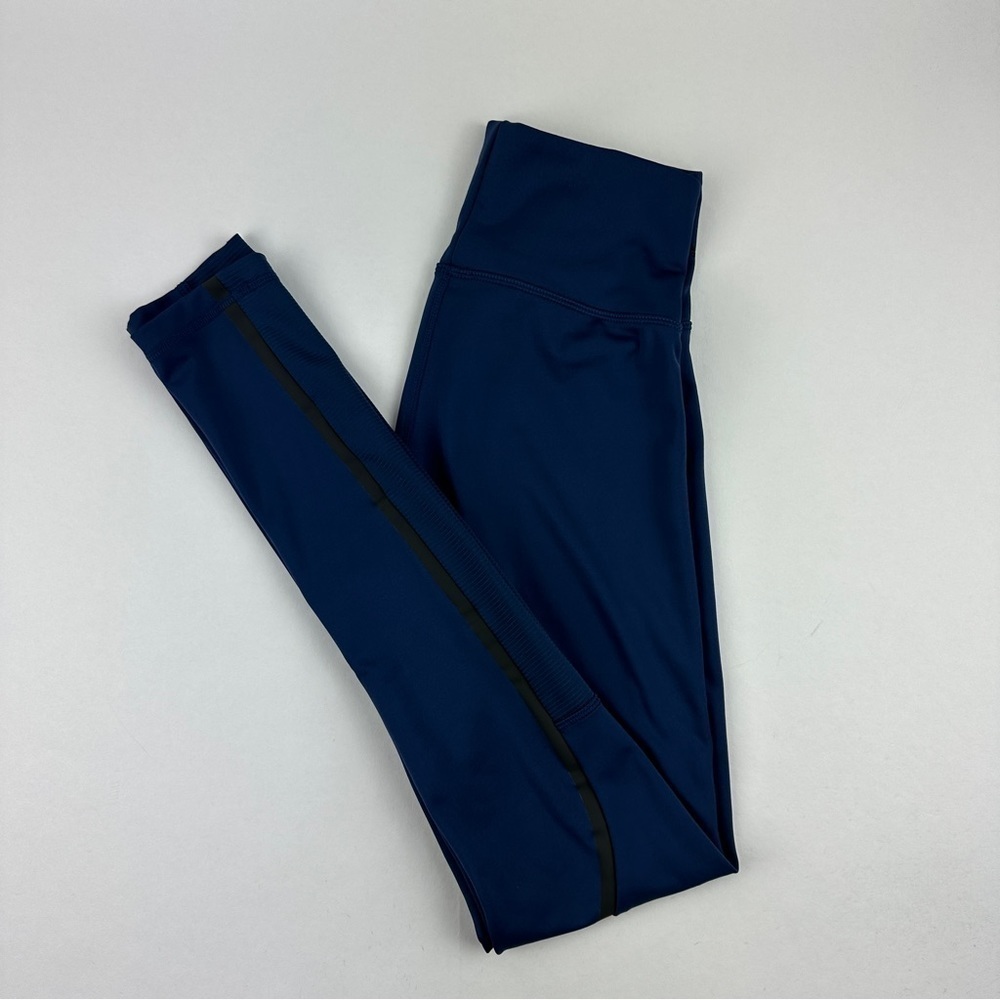 Reebok Leggings Womens Small Blue Running Aeroready - Picture 1 of 12